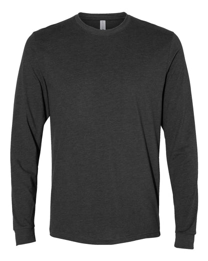 Next Level Sueded Long Sleeve T-Shirt 6411 #color_Heather Charcoal