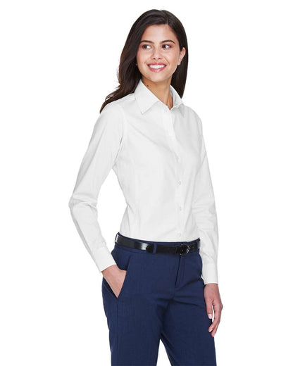 Devon & Jones Women's Crown Collection® Oxford Woven Dress Shirt D630W #colormdl_White
