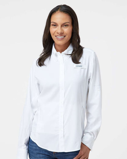 Columbia Women's PFG Tamiami™ II Long Sleeve Shirt 212465 #colormdl_White