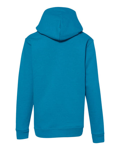 Hanes Youth EcoSmart® Hooded Sweatshirt P473 #color_Teal