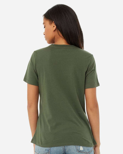 BELLA + CANVAS Women’s Relaxed Jersey Tee 6400 #colormdl_Military Green