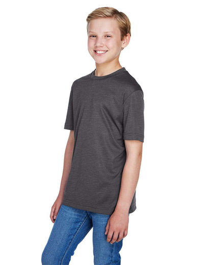 Team 365 Youth Sonic Heather Performance T-Shirt TT11HY #colormdl_Dark Grey Heather