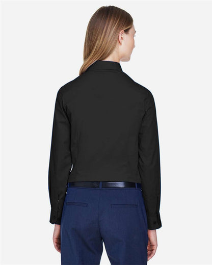 CORE365 Women's Operate Twill Shirt 78193 #colormdl_Black