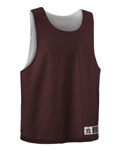 Alleson Athletic Youth Lacrosse Reversible Pinnie LP001Y #color_Maroon/ White