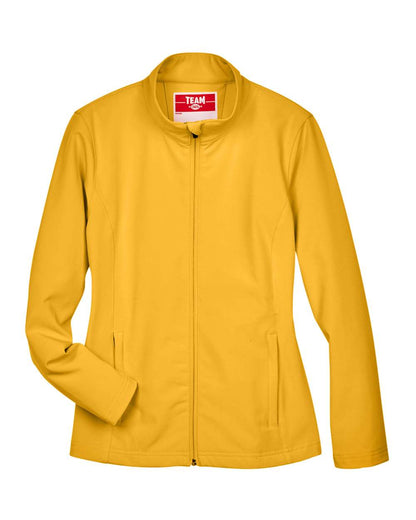 Team 365 Women's Leader Soft Shell Jacket TT80W #color_Sport Athletic Gold