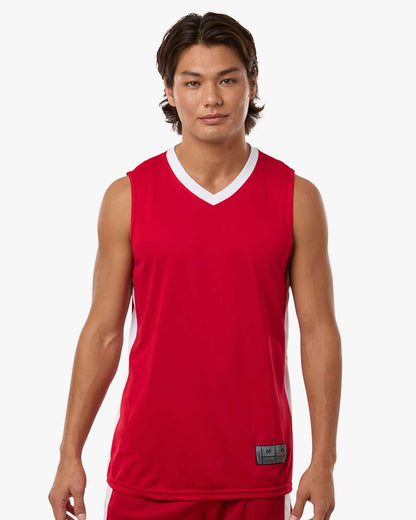 Augusta Sportswear Men's Match-Up Basketball Jersey 6886 #colormdl_Scarlet/ White