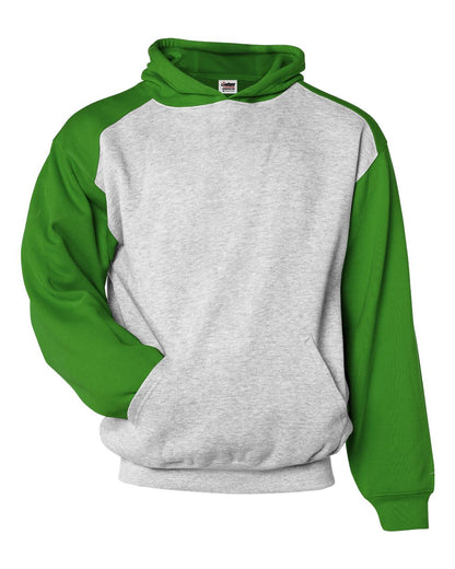 Badger Youth Sport Athletic Fleece Hooded Sweatshirt 2449 #color_Oxford/ Kelly