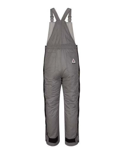 Bulwark Deluxe Insulated Bib Overall - EXCEL FR® ComforTouch BLC8 #color_Grey