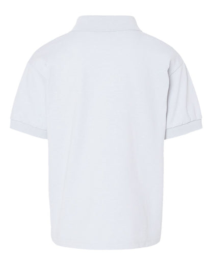 Gildan Youth DryBlend® Jersey Polo 8800B #color_White