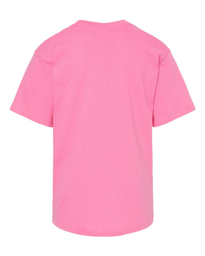 M&O Youth Gold Soft Touch T-Shirt 4850 #color_Azalea