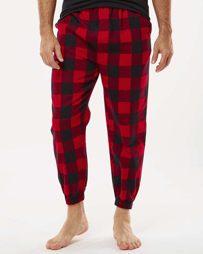 Burnside Flannel Jogger 8810 #colormdl_Red/ Black