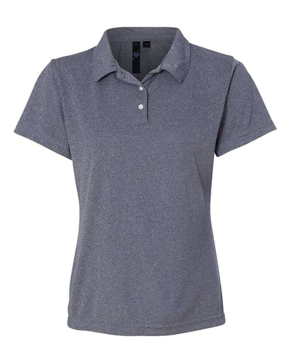 Sierra Pacific Women's Moisture Free Mesh Polo 5469 #color_Heathered Navy