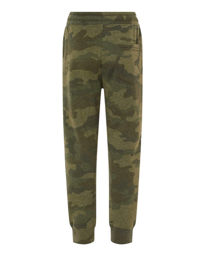 Independent Trading Co. Youth Lightweight Special Blend Sweatpants PRM16PNT #color_Forest Camo Heather