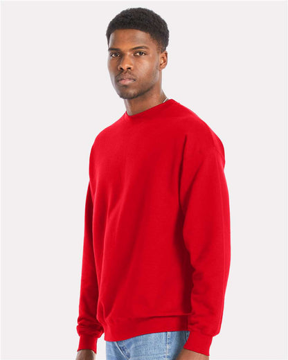 Hanes Unisex Perfect Sweats Crewneck Sweatshirt RS160 #colormdl_Athletic Red