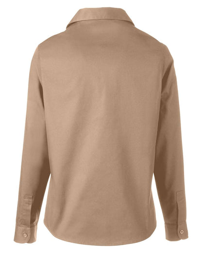 Harriton Women's Advantage IL Workshirt M585LW #color_Khaki