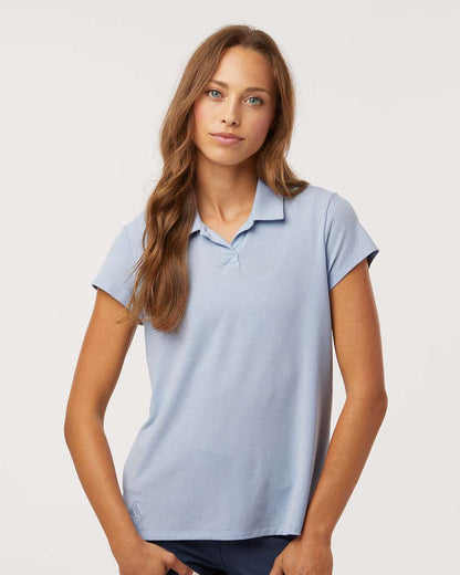 Adidas Women's Blended Polo A690 #colormdl_Blue Dawn Melange