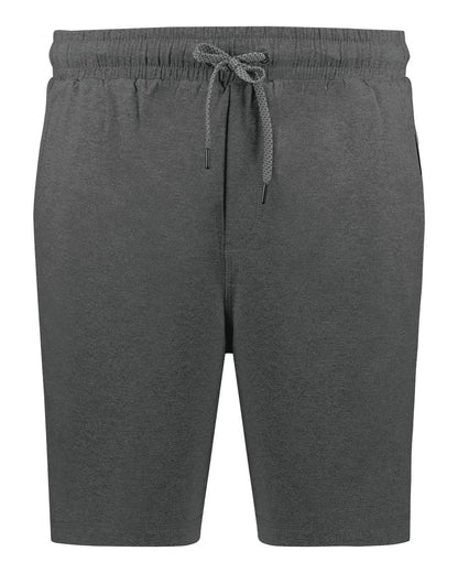Holloway Youth Eco Revive™ Ventura Soft Knit Shorts 223604 #color_Carbon Heather