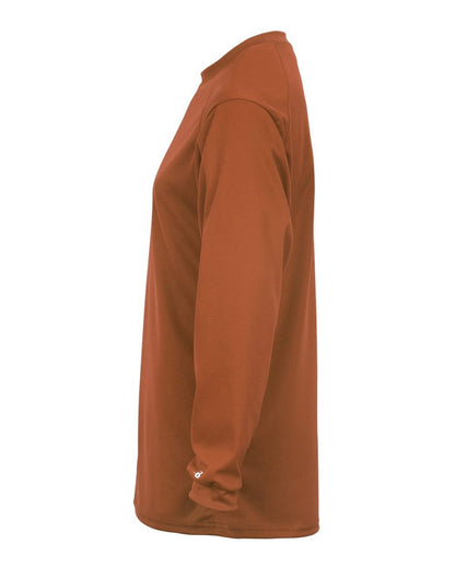 Badger B-Core Long Sleeve T-Shirt 4104 #color_Texas Orange