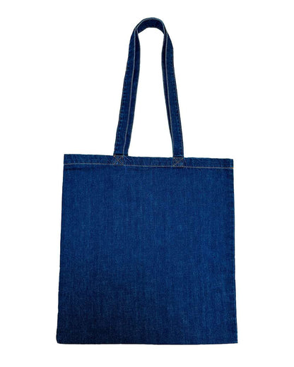 Liberty Bags Denim Tote 7760A #color_Dark Blue Denim
