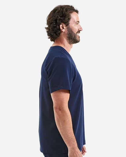 Onna Men's Limitless V-Neck Stretch Scrub Top NN200 #colormdl_Navy