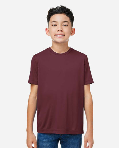 CORE365 Youth Capital Performance T-Shirt CE10Y #colormdl_Burgundy