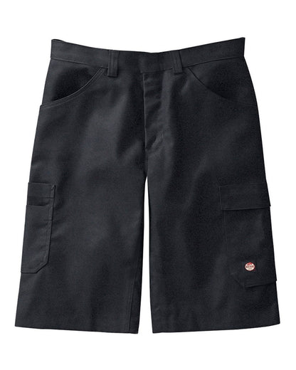 Red Kap Men's Extended Sizes Shop Shorts PT4AEXT #color_Black