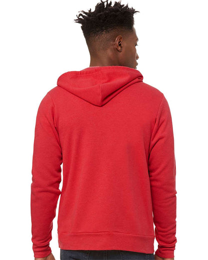 BELLA + CANVAS Sponge Fleece Full-Zip Hoodie 3739 #colormdl_Heather Red