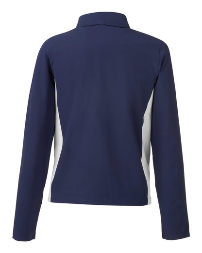Under Armour Women's Rival Stretch Jacket 1389661 #color_Midnight Navy/ White