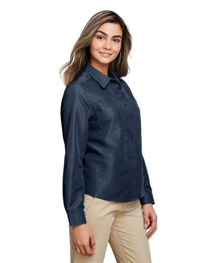 Harriton Women's Key West Performance Staff Shirt M580LW #colormdl_Navy