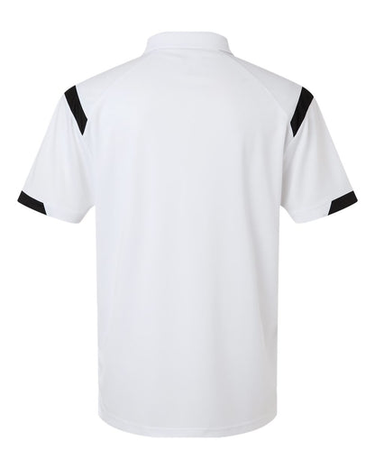 Badger Men's On the Rise Polo 3350 #color_White/ Black