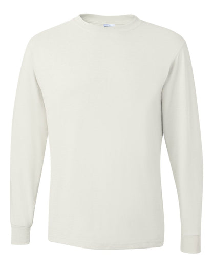 JERZEES Men's Dri-Power® Long Sleeve 50/50 T-Shirt 29LSR #color_White