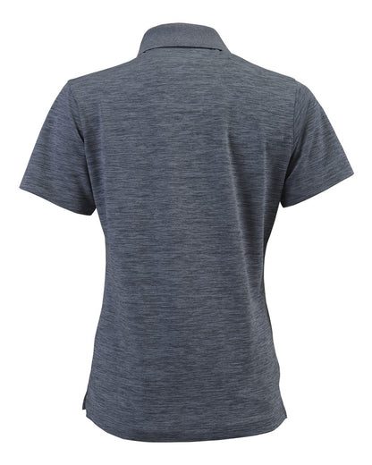 Paragon Women's Dakota Striated Heather Polo 131 #color_Steel Grey Heather