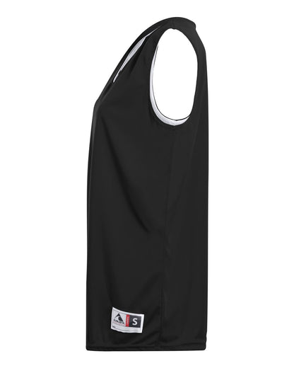 Augusta Sportswear Women's Reversible Wicking Tank Top 147 #color_Black/ White