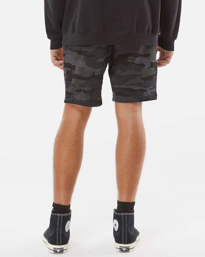 Independent Trading Co. Men's Midweight Fleece Shorts IND20SRT #colormdl_Black Camo
