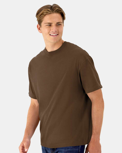 Hanes Unisex Beefy-T® Retro Street T-Shirt 5180R #colormdl_Army Brown