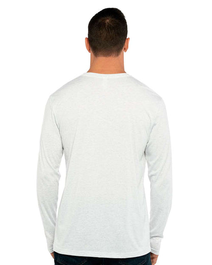 Next Level Triblend Long Sleeve T-Shirt 6071 #colormdl_Heather White