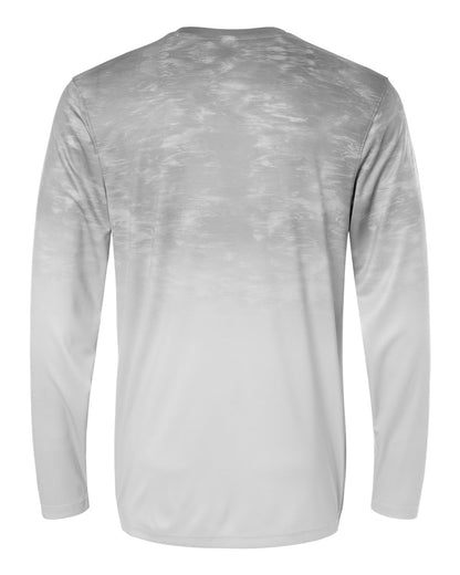 Paragon Unisex Montauk Oceanic Fade Performance Long Sleeve T-Shirt 229 #color_Aluminum Fade