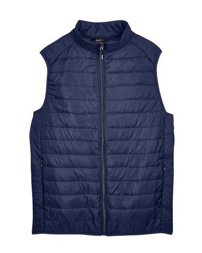 CORE365 Men's Prevail Packable Puffer Vest CE702 #color_Classic Navy
