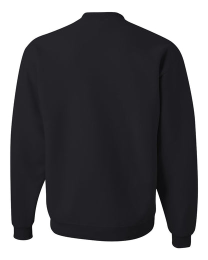 JERZEES Unisex NuBlend® Crewneck Sweatshirt 562MR #color_Black