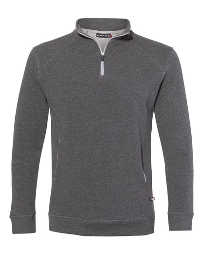 Badger FitFlex French Terry Quarter-Zip Sweatshirt 1060 #color_Charcoal