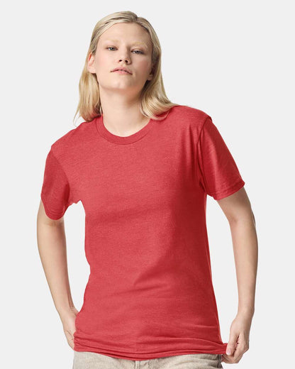 American Apparel Unisex CVC Tee 2001CVC #colormdl_Heather Coral