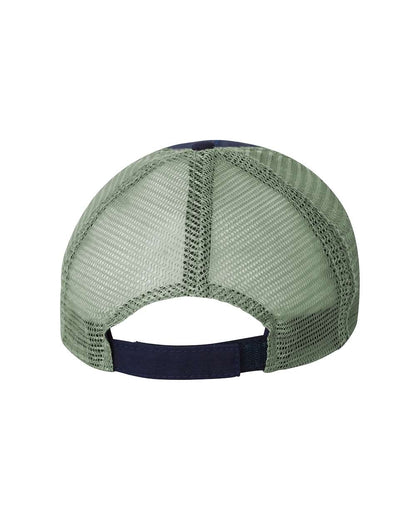 Valucap Bio-Washed Trucker Cap AH80 #color_Navy/ Grey