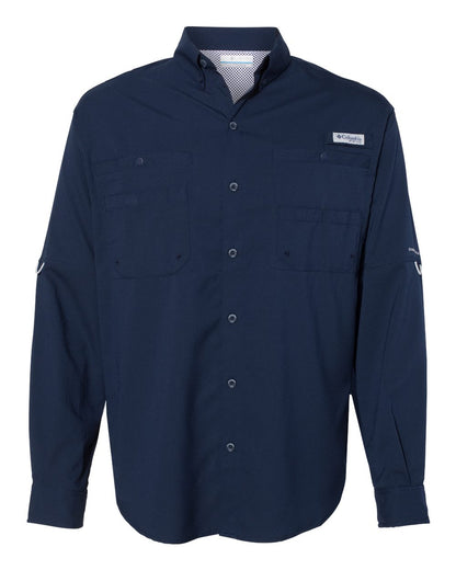 Columbia PFG Tamiami™ II Long Sleeve Shirt 212467 #color_Collegiate Navy