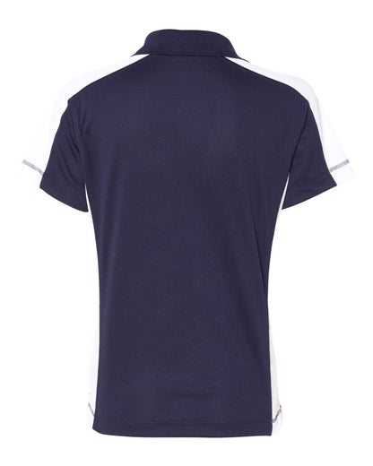 Sierra Pacific Women's Colorblocked Moisture Free Mesh Polo 5465 #color_Navy/ White
