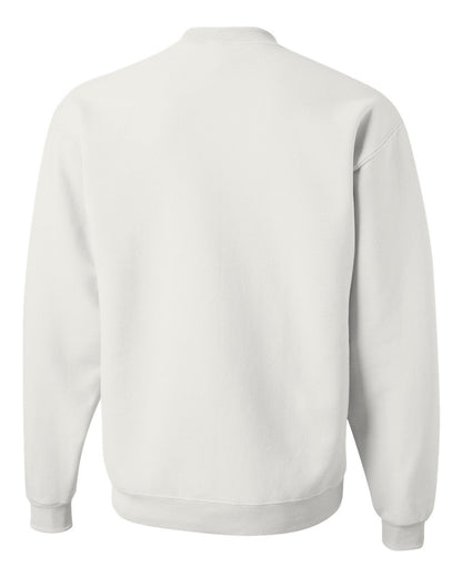 JERZEES Unisex NuBlend® Crewneck Sweatshirt 562MR #color_White