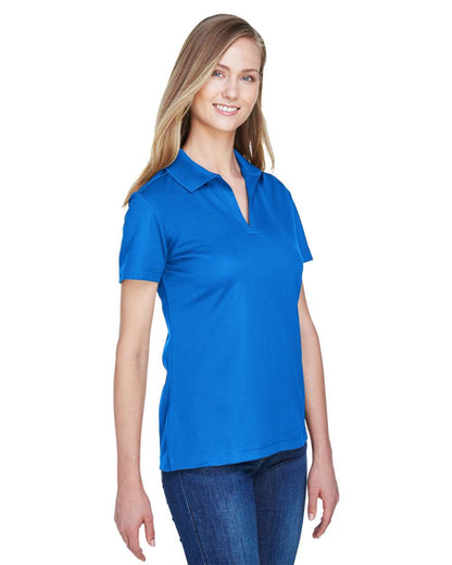 Devon & Jones Women's CrownLux Performance® Plaited Polo DG20W #colormdl_French Blue