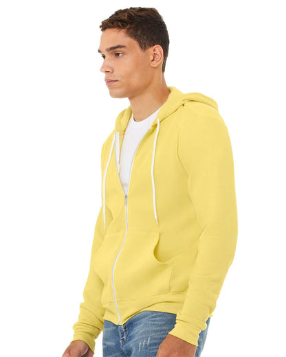 BELLA + CANVAS Sponge Fleece Full-Zip Hoodie 3739 #colormdl_Yellow