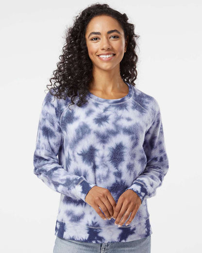 Boxercraft Women's Fleece Out Pullover K01 #colormdl_Navy Tie-Dye