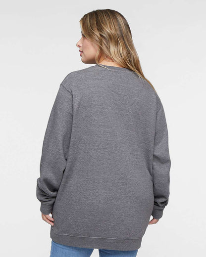 LAT Unisex Elevated Fleece Crewneck Sweatshirt 6925 #colormdl_Granite Heather