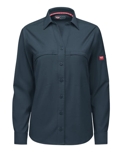 Red Kap Women's Cooling Long Sleeve Work Shirt TSW3 #color_Arctic